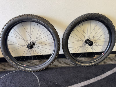 Used Velocity Dually Wheelset 27.5x45 / Borealis 3rd Gen Hubs 150-197XD / Schwalbe Nobby Nic 3.0" Tires