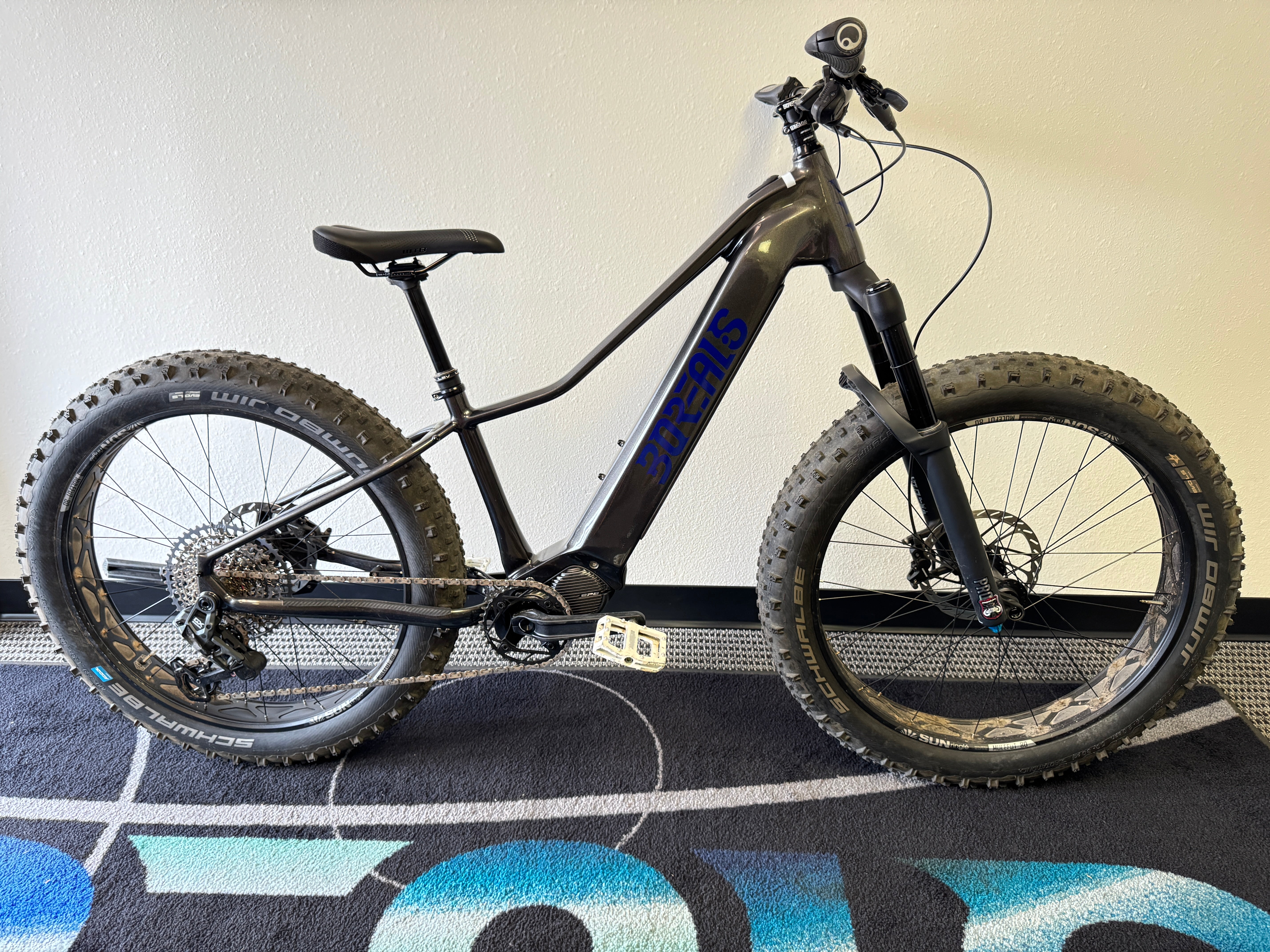 Keystone Electric Fat Bike - Small Gray & Blue (ID 20376)