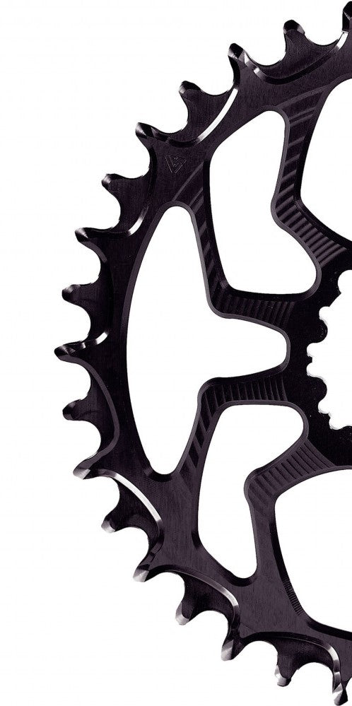 Chainring - Alugear Oval  30T, Black